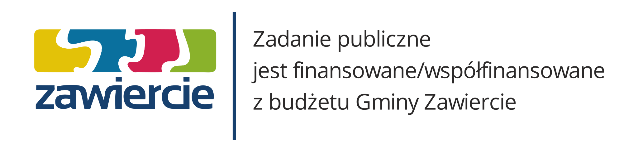 Zadanie publiczne jest finansowane lub współfinansowane z budżetu Gminy Zawiercie